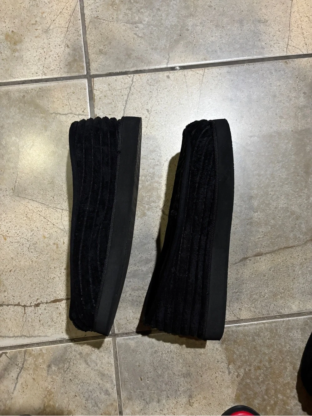Chrome Hearts Black Dagger Velvet Slippers / Loafers